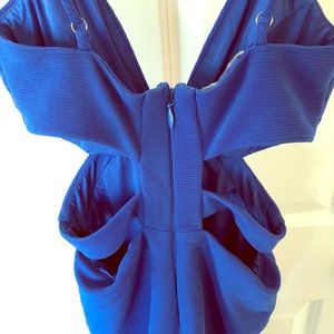 NWOT. Sexy blue mini Bebe dress 👗
